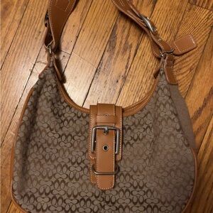 Coach Brown Designer Shoulder Bag